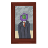 Purple Monster Son of Man Magnet