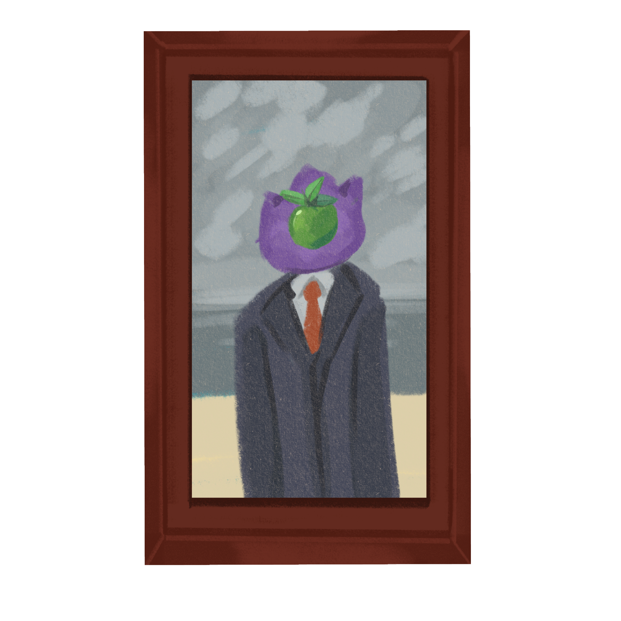 Purple Monster Son of Man Magnet