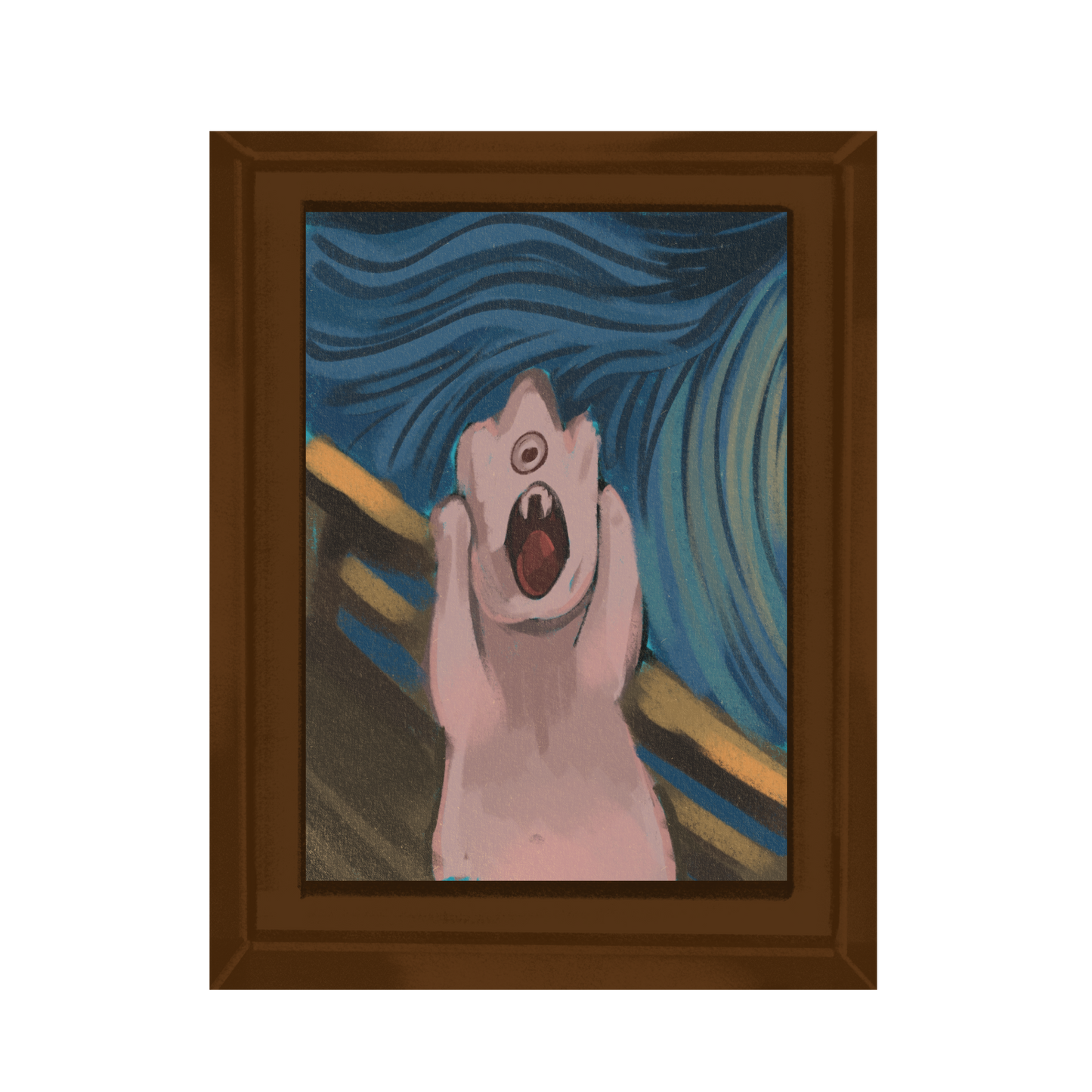 Pink Monster Scream Magnet