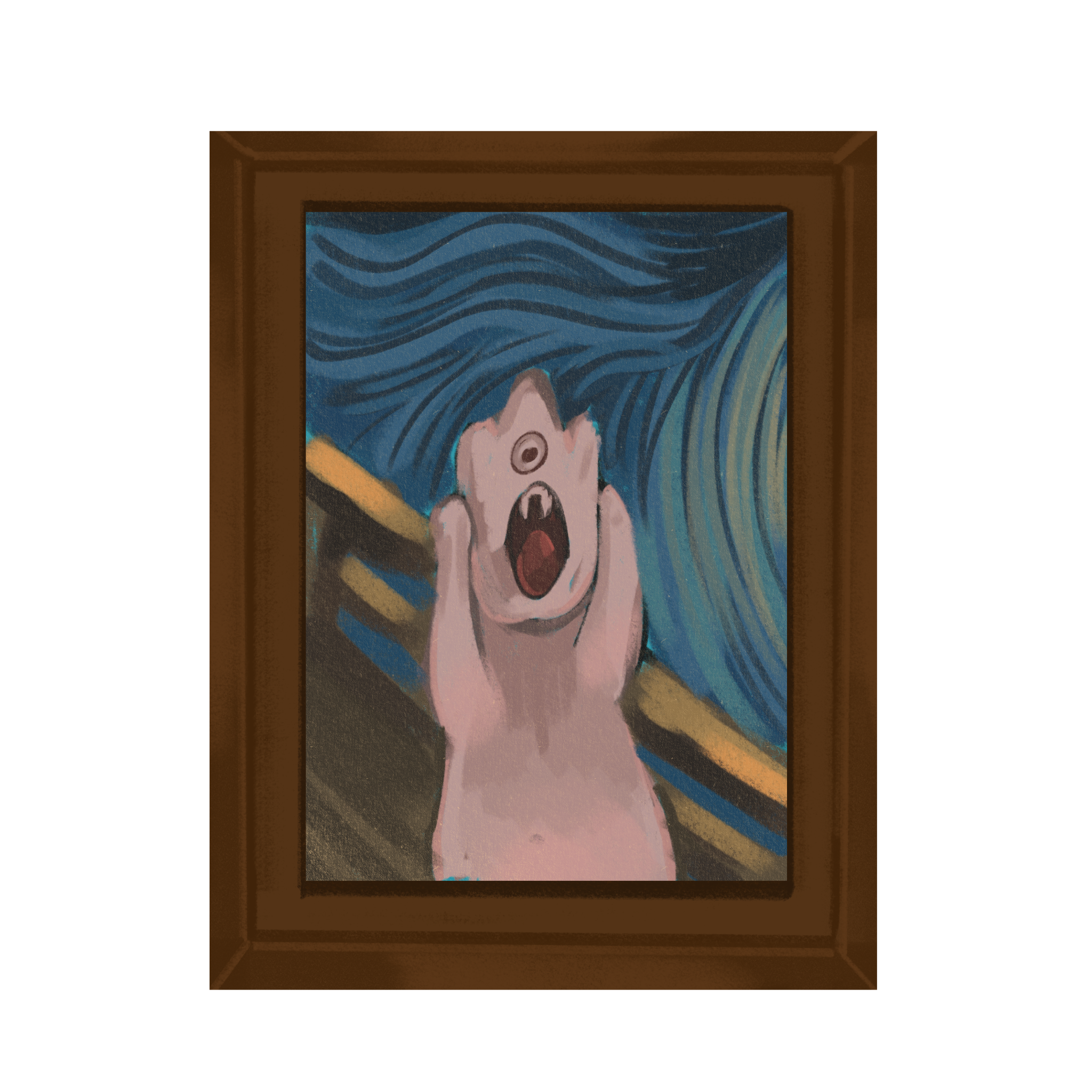 Pink Monster Scream Magnet