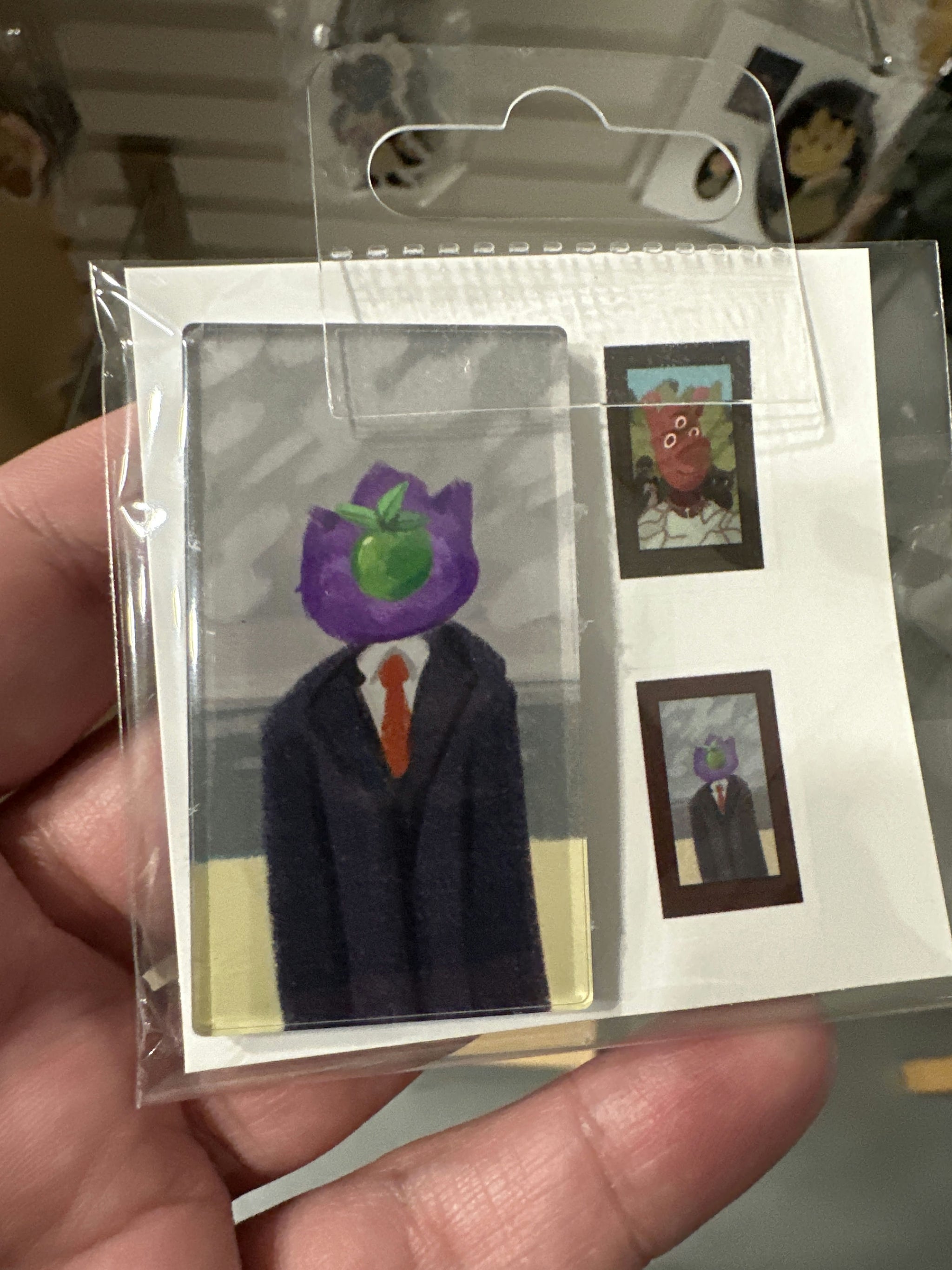 Purple Monster Son of Man Magnet