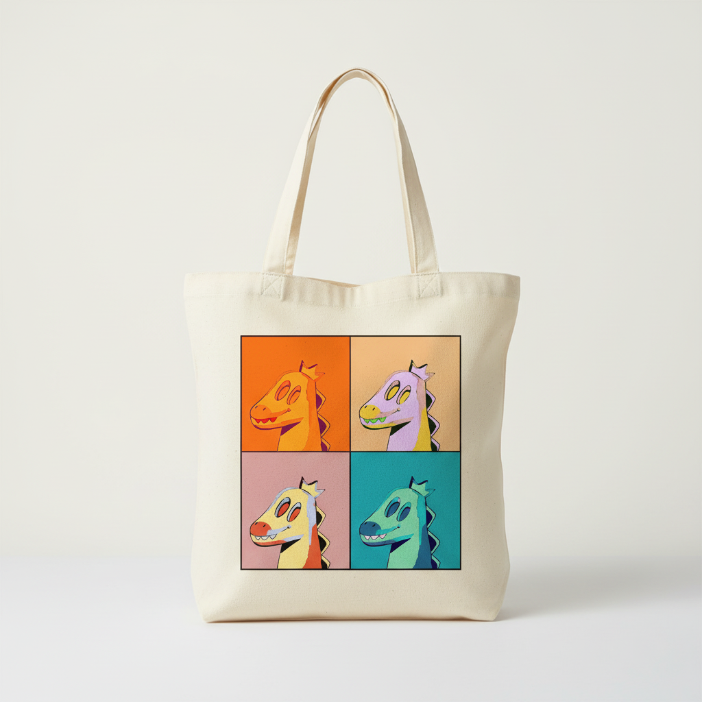 Front view tote bag mockup