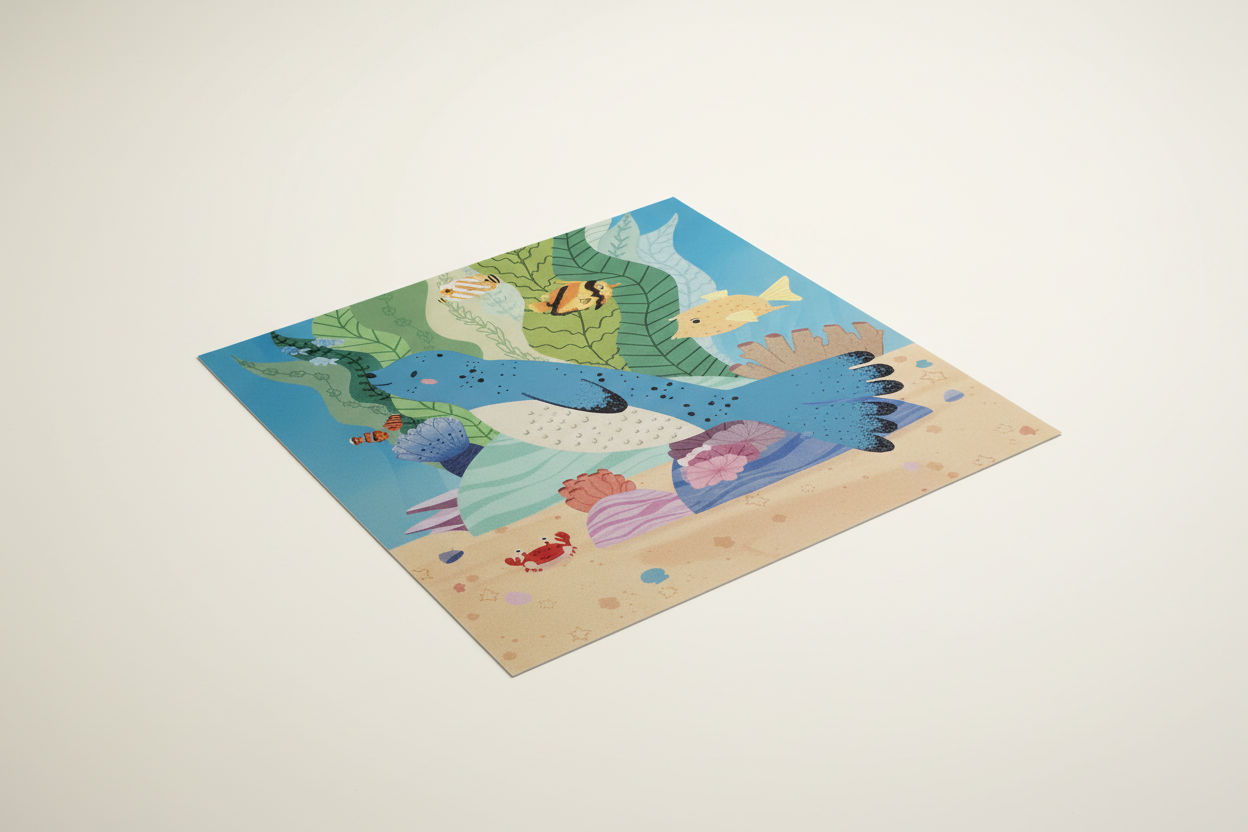 Seal Undersea Postcard angled view