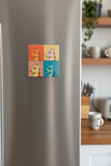 Four-Panel Dino Magnet lifestyle shot