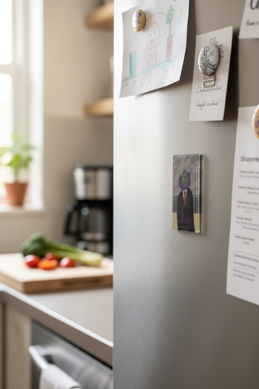 Purple Monster Son of Man Magnet lifestyle shot