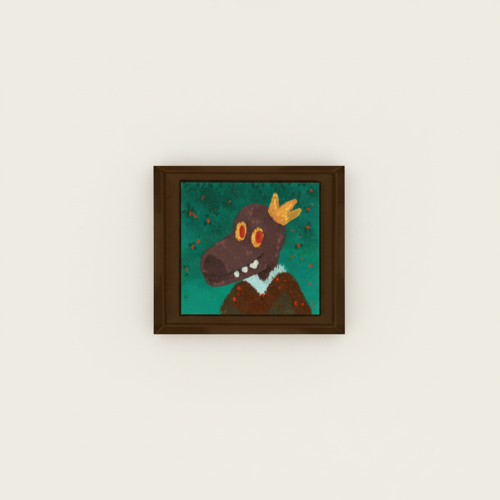 King Dino Magnet front view