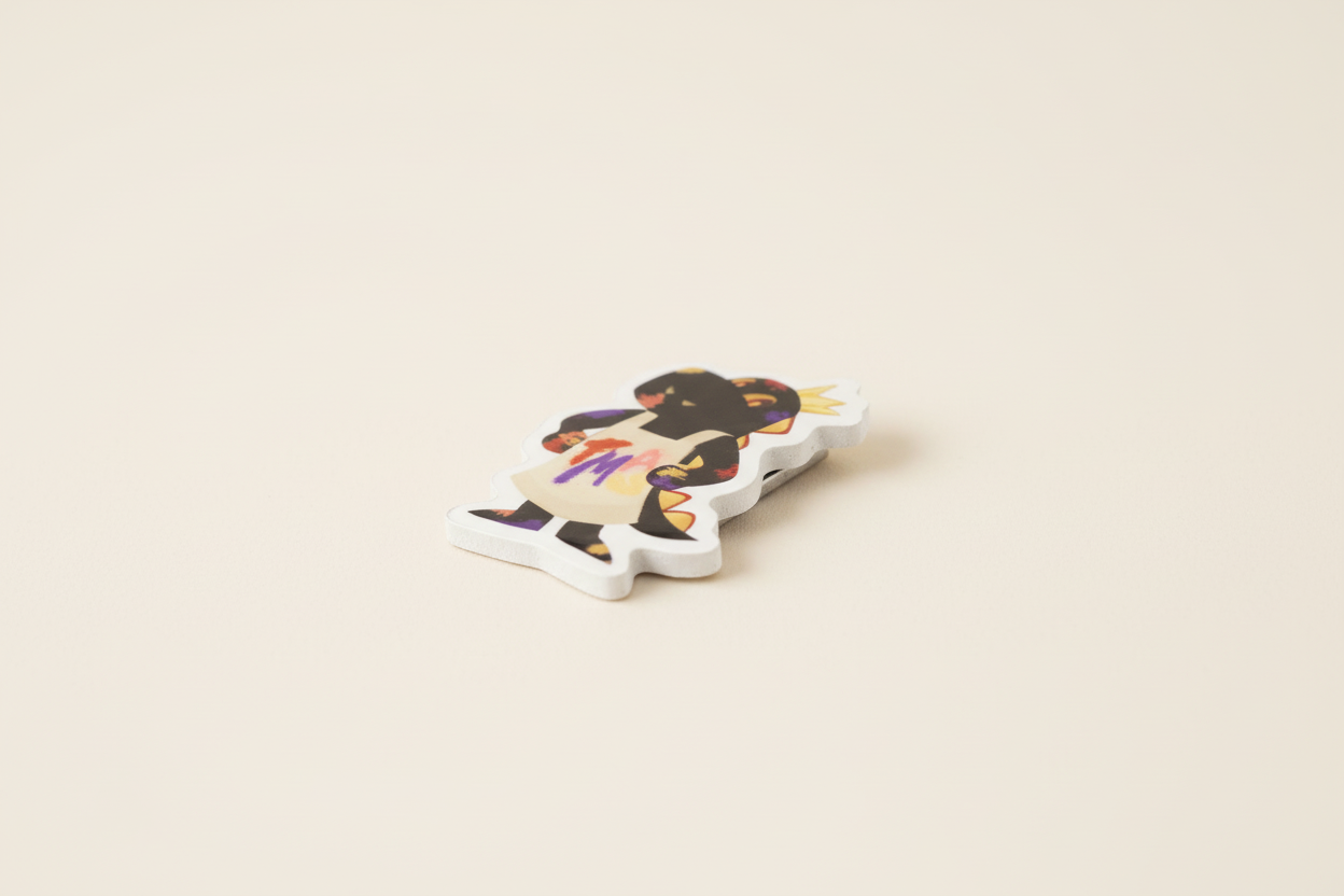 TMAS Smock Dino Magnet angled view