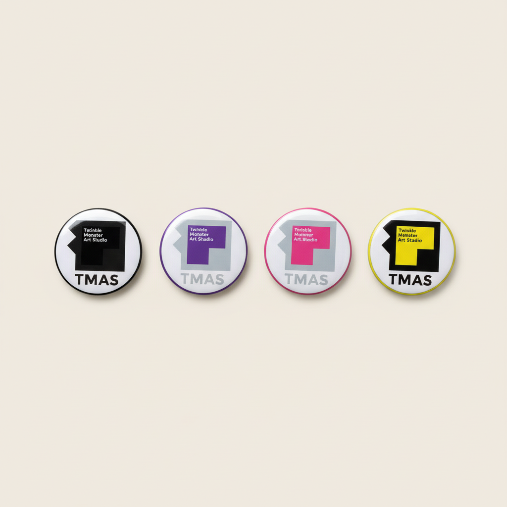 TMAS Logo Pin 4-pack front view