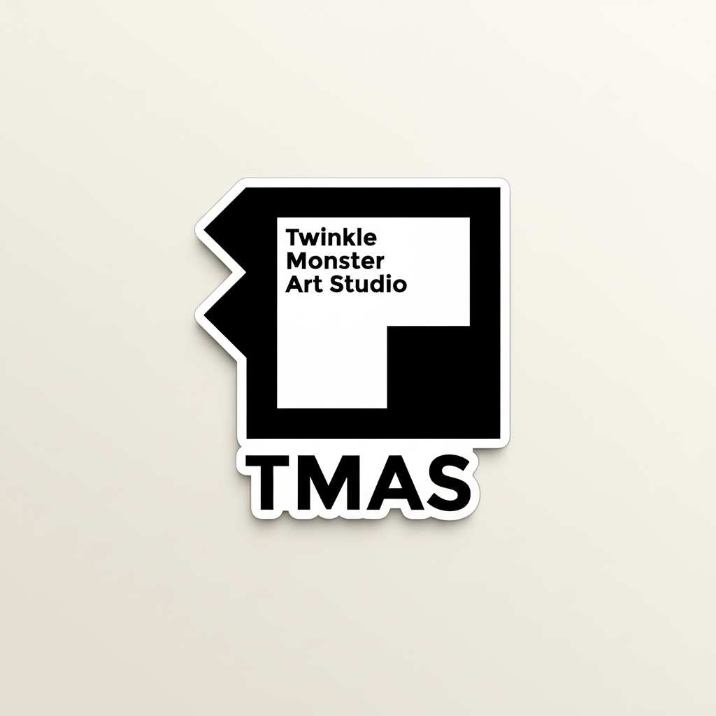 TMAS logo magnet - front view