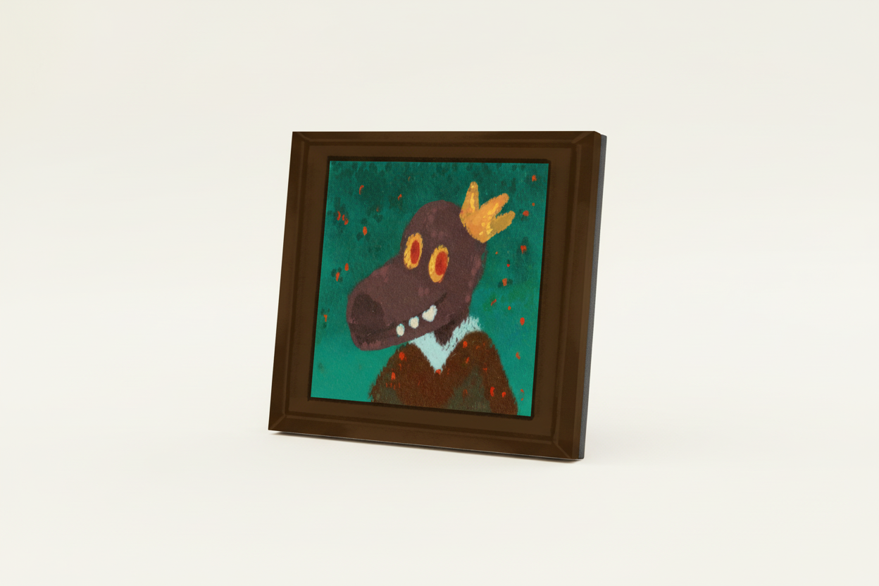 King Dino Magnet angled view