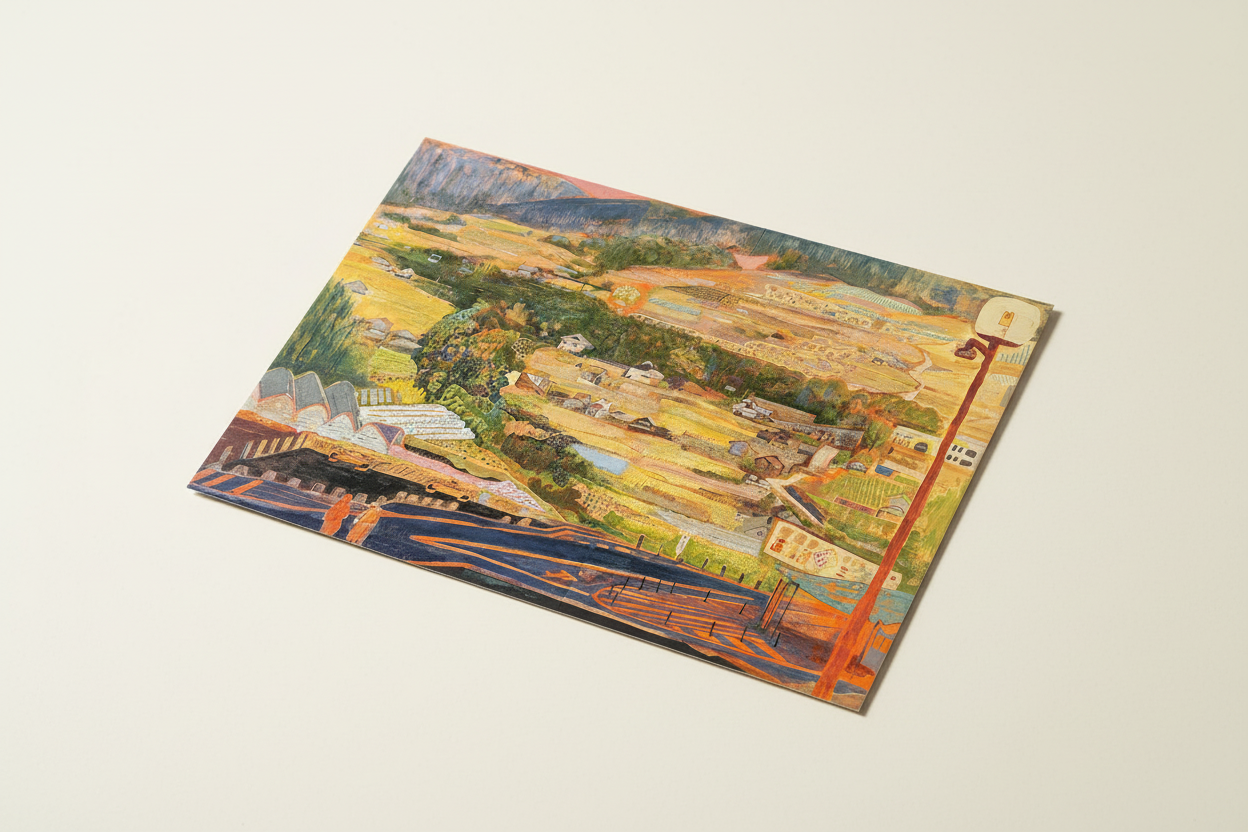 I've never seen a bird like this postcard - angled view
