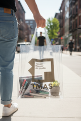 Lifestyle TMAS Logo clear tote