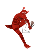 Red Monster Magnet